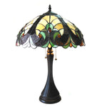Chloe Lighting CH16780VI16-TL2 Amor Tiffany-style 2 Light Victorian Table Lamp 16" Shade