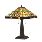 Chloe Lighting CH35549BM16-TL2 Martin Tiffany-style 2 Light Mission Table Lamp 16" Shade