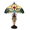 Chloe Lighting CH18767IV18-DT3 Dulce Tiffany-Style 3 Light Victorian Double Lit Table Lamp 18" Shade