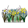 Chloe Lighting CH1P178GF23-GPN Daisy Tiffany-Glass Flowers Window Panel 23`` Wide