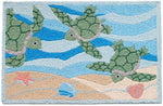 Jellybean Turtles Swimming Indoor & Outdoor Rug