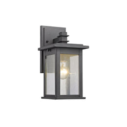 Chloe Lighting Tristan Black Outdoor Wall Sconce – Transitional Lantern Light
