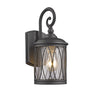 Chloe Lighting CH22044BK13-OD1 Dinadan Transitional 1 Light Black Outdoor Wall Sconce 13`` Height