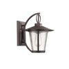 Chloe Lighting CH22046RB12-OD1 Caradoc Transitional 1 Light Rubbed Bronze Outdoor Wall Sconce 12`` Height