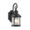 Chloe Lighting CH22049BK12-OD1 Galahad Transitional 1 Light Black Outdoor Wall Sconce 12`` Height