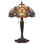Chloe Lighting CH35511PV16-TL2 Hazel Tiffany-style 2 Light Victorian Table Lamp 16" Shade