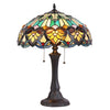 Chloe Lighting CH35576GV16-TL2 Kendall Tiffany-style 2 Light Victorian Table Lamp 16" Shade