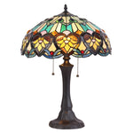 Chloe Lighting CH35576GV16-TL2 Kendall Tiffany-style 2 Light Victorian Table Lamp 16" Shade