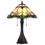 Chloe Lighting CH35654AF16-TL2 Jorgie Tiffany-style 2 Light Table Lamp 16" Shade
