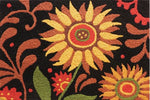 Jellybean Prairie Sunflowers Indoor & Outdoor Rug