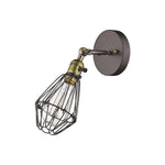 Chloe Lighting CH57042RB04-WS1 Charles Industrial-Style 1 Light Rubbed Bronze Wall Sconce 4`` Wide