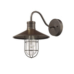 Chloe Lighting CH57043RB11-WS1 Charles Industrial-Style 1 Light Rubbed Bronze Wall Sconce 11`` Wide