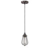 Chloe Lighting CH58020RB05-DP1 Charles Industrial-Style 1 Light Rubbed Bronze Ceiling Mini Pendant 5`` Shade