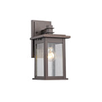 Chloe Lighting CH22031RB12-OD1 Tristan Transitional 1 Light Rubbed Bronze Outdoor Wall Sconce 12`` Height