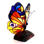 Chloe Lighting CH10809OA09-NL1 Kacy 6 Tiffany-style 1 Light Butterfly Accent Table Lamp 9" Tall