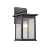 Chloe Lighting CH22031BK14-OD1 Tristan Transitional 1 Light Black Outdoor Wall Sconce 14`` Height