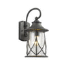 Chloe Lighting CH22040BK15-OD1 Marhaus Transitional 1 Light Black Outdoor Wall Sconce 15`` Height