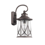 Chloe Lighting CH22040RB15-OD1 Marhaus Transitional 1 Light Rubbed Bronze Outdoor Wall Sconce 15`` Height