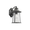 Chloe Lighting CH22041BK12-OD1 Pelleas Transitional 1 Light Black Outdoor Wall Sconce 12`` Height