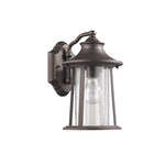 Chloe Lighting CH22041RB12-OD1 Pelleas Transitional 1 Light Rubbed Bronze Outdoor Wall Sconce 12`` Height