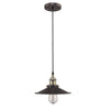 Chloe Lighting CH58012RB09-DP1 Butler Industrial-Style 1 Light Rubbed Bronze Ceiling Mini Pendant 9`` Shade