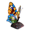 Chloe Lighting CH10807OA09-NL1 Kacy 4 Tiffany-style 1 Light Butterfly Accent Table Lamp 9" Tall