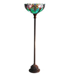 Chloe Lighting CH18780VG15-TF1 Liaison Tiffany-Style 1 Light Victorian Torchiere Floor Lamp 15`` Shade
