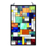 Chloe Lighting CH1P811OM32-GPN Avant-Garde Tiffany-Glass Rectangle Window Panel 20x32