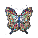 Chloe Lighting CH1P973PA22-GPN Papilio Tiffany-Glass Butterfly Window Panel 22x22