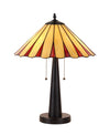 Chloe Lighting CH35640NR16-TL2 Paloma Tiffany-style 2 Light Table Lamp 16" Shade
