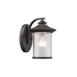 Chloe Lighting CH22050BK10-OD1 Liam Transitional 1 Light Black Outdoor Wall Sconce 10`` Height