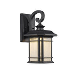 Chloe Lighting CH22L21BK13-OD1 Franklin Transitional Led Textured Black Outdoor Wall Sconce 13`` Height