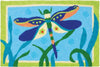 Fancy Dressed Dragonfly Washable Indoor/Outdoor Accent Rug 20"x30"