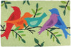 Jellybean Morning Song Birds Rug – Colorful Indoor/Outdoor Accent Mat with Cheerful Birds & Floral Design, Durable & Washable 20" X 30"
