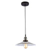 Chloe Lighting CH58035RB12-DP1 Butler Industrial-Style 1 Light Rubbed Bronze Ceiling Mini Pendant 12`` Wide