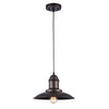 Chloe Lighting CH58037RB12-DP1 Mycroft Industrial-Style 1 Light Rubbed Bronze Ceiling Mini Pendant 12`` Wide