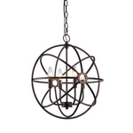 Chloe Lighting CH59038RB16-UP4 Osbert Industrial-Style 4 Light Rubbed Bronze Ceiling Pendant 16`` Wide