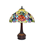 Chloe Lighting CH15047RF18-TL2 Erin Tiffany-style 2 Light Roses Table Lamp 18" Shade