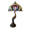 Chloe Lighting CH15053GF17-TL2 Persia Tiffany-style 2 Light Floral Table Lamp 17" Shade