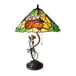Chloe Lighting CH15913GF17-TL2 Marisa Tiffany-style 2 Light 3d Florals Table Lamp 17" Shade