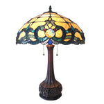 Chloe Lighting CH18043IV18-TL2 Doutzen Tiffany-style 2 Light Victorian Table Lamp 18" Shade