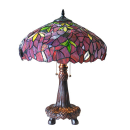 Chloe Lighting CH18045PW16-TL2 Katie Tiffany-style 2 Light Wisteria Table Lamp 16