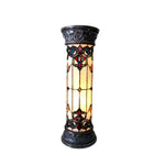 Chloe Lighting CH18806IV30-PL2 Margot Tiffany-Glass 2 Light Victorian Pedestal Light Fixture 30`` Tall