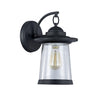 Chloe Lighting CH22057BK13-OD1 Linon Transitional 1 Light Black Outdoor Wall Sconce 13`` Height