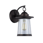 Chloe Lighting CH22057RB13-OD1 Linon Transitional 1 Light Rubbed Bronze Outdoor Wall Sconce 13`` Height
