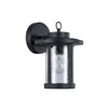 Chloe Lighting CH22060BK10-OD1 Vaxcel Transitional 1 Light Black Outdoor Wall Sconce 10`` Height