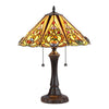 Chloe Lighting CH35499AV16-TL2 Kasler Tiffany-style 2 Light Victorian Table Lamp 16" Shade