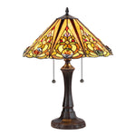 Chloe Lighting CH35499AV16-TL2 Kasler Tiffany-style 2 Light Victorian Table Lamp 16" Shade