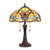 Chloe Lighting CH35508AV16-TL2 Marilyn Tiffany-style 2 Light Baroque Table Lamp 16" Shade