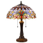 Chloe Lighting CH33313VB16-TL2 Cooper Tiffany-style 2 Light Victorian Table Lamp 16" Shade